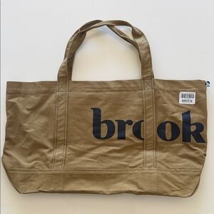 Limited Edition Brooklinen Tote Bag-Umber